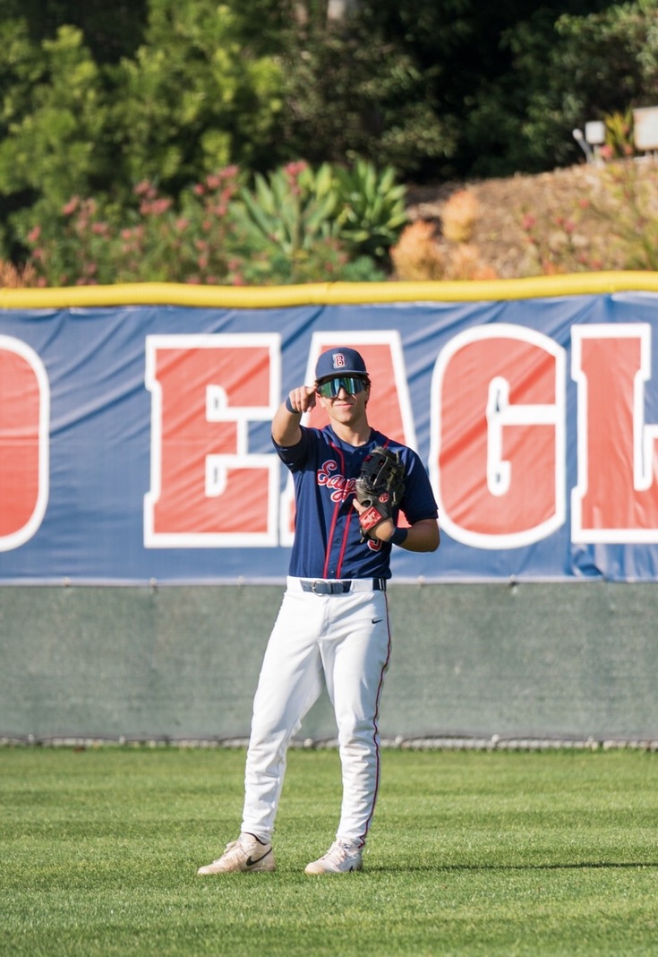 Sam Russakoff on the field in uniform